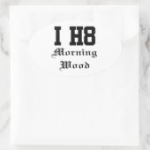 ochtendbos ovale sticker (Tas)