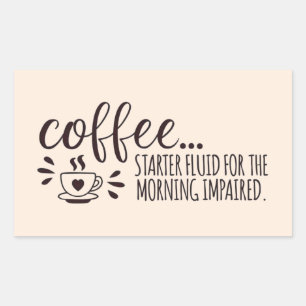 Ochtendbrandstof: Koffieliefhebber Stickers