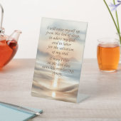 Ochtendgebed op een voetstuk reclamebord met voetstuk (Insitu)