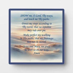 Ochtendgebed Plaquette met Ezel Fotoplaat