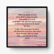 Ochtendgebed Plaquette met Ezel