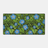Ochtendglorie in blauw en groen bureaumat (Voorkant)