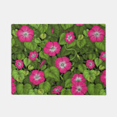 Ochtendglorie in roze en groen deurmat (Voorkant)
