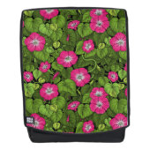 Ochtendglorie in roze en groen rugtassen (Voorkant)