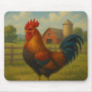 “Ochtendgloriehaan op de boerderij” Muismat