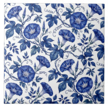 Ochtendglories Kobaltblauw Wit Delfts Stijl