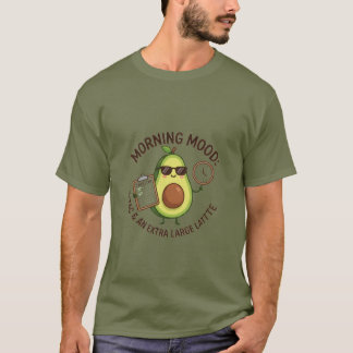 Ochtendhumeur Avocado Extra Large Latte T-shirt