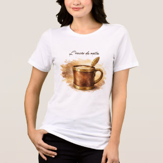 Ochtendinkt kopje Tri-Blend shirt