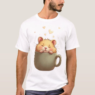 Ochtendknuffel – Knus Hamster Koffie Shirt
