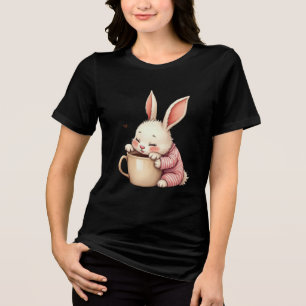 Ochtendknuffels Konijn Bruisende Cacao & Knuffels Tri-Blend Shirt