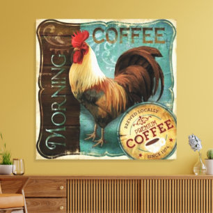 Ochtendkoffie Canvas Afdruk