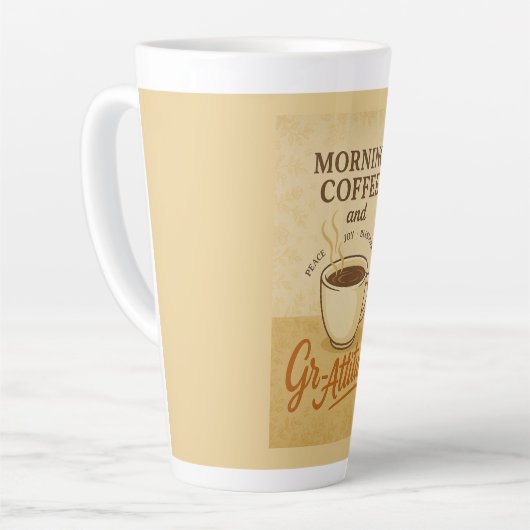 Ochtendkoffie en GR-Attitude Latte Mok (Linkerhoek)