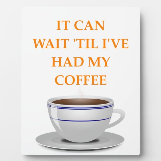 ochtendkoffie fotoplaat (Voorkant)