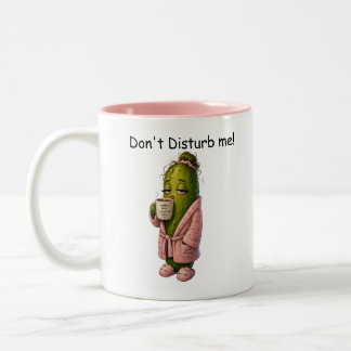 Ochtendkoffie Schattige Augurk  Tweekleurige Koffiemok