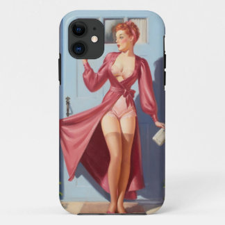 Ochtendkrant Pin-Up Meisje iPhone 11 Hoesje