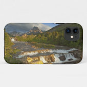 Ochtendlicht begroet Swiftcurrent Falls in de Case-Mate iPhone Case (Achterkant (horizontaal))