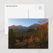 Ochtendlicht op de Rocky Mountains in de herfst Briefkaart (Voorkant / Achterkant)