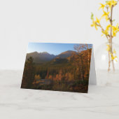 Ochtendlicht op de Rocky Mountains in de herfst Kaart (Gele Bloem)