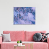 Ochtendmist (Winter) Canvas Afdruk (Insitu (Woonkamer))