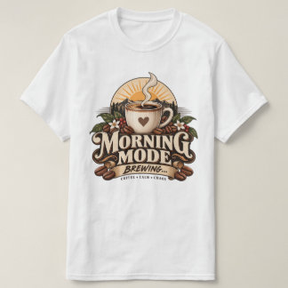 Ochtendmodus KoffieLiefhebber Vintage Koffie T-shirt