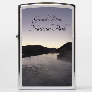 Ochtendnevel op de Jackson-rivier bij Grand Teton