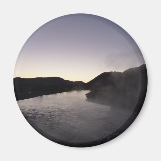 Ochtendnevel op de Jackson-rivier bij Grand Teton Magneet (Voorkant)