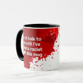 Ochtendspits 2 mok (Voorkant links)