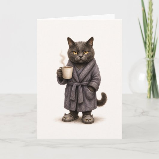 Ochtendstemming Kat Kaart (Voorkant)