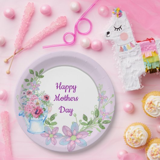 Ochtendtuin Gelukkige Moeders Dag Papieren Bordje (Feest)