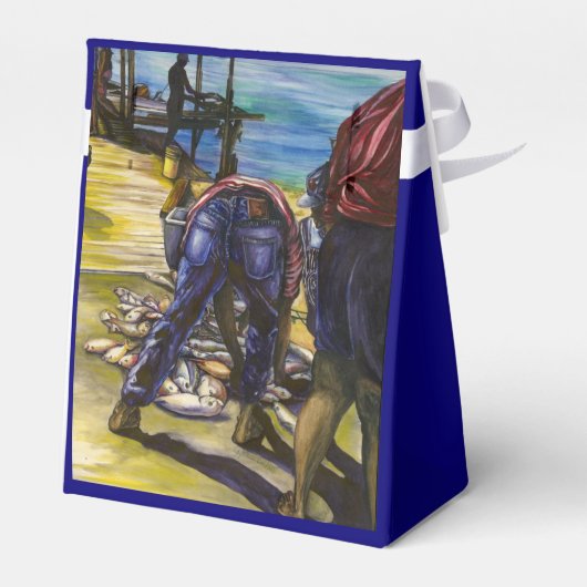 Ochtendvangst, Harbor Island Bedankdoosjes (Achterkant)