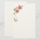 Ochtendweide Bloesems Briefpapier (Voorkant / Achterkant)