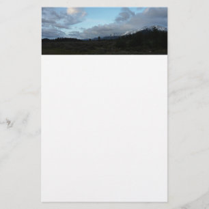 Ochtendwolken bij Grand Teton National Park Briefpapier