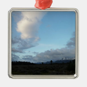 Ochtendwolken bij Grand Teton National Park Metalen Ornament