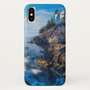 Ochtendzon bij Bass Harbor Lighthouse iPhone X Hoesje