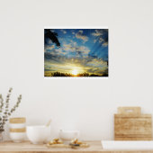 ochtendzonsopgang poster (Keuken)