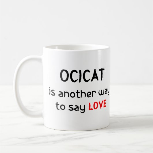 ocicat amour café tasse (Gauche)
