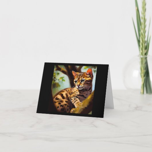 Ocicat Cat Kaart (Voorkant)