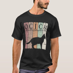 Ocicat kat periodiek systeem elementen t-shirt