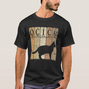 Ocicat Kat Periodiek Systeem Elementen T-shirt