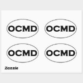 OCMD Oval Logo Ovale Sticker (Vel)