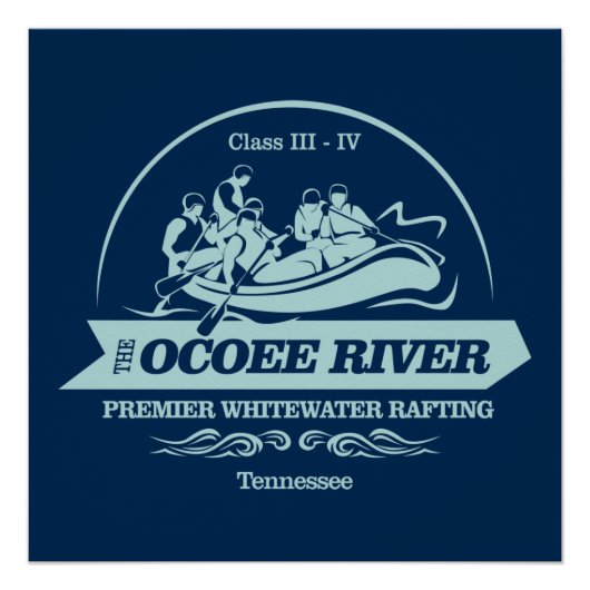 Ocoee River (rafting2) Perfect Poster (Voorkant)