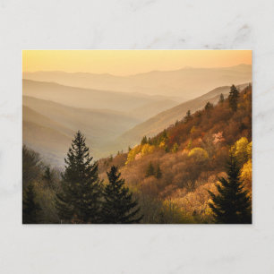 Oconaluftee Valley Overlook   North Carolina Briefkaart
