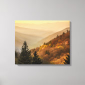 Oconaluftee Valley Overlook | North Carolina Canvas Afdruk (Voorkant)