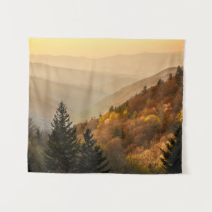 Oconaluftee Valley Overlook   North Carolina Wandkleed