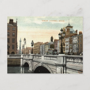 O'Connell Bridge, Dublin, Ierland 1915 Briefkaart