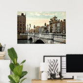 O'Connell Bridge, Dublin, Ierland 1915  Poster (Thuiskantoor)