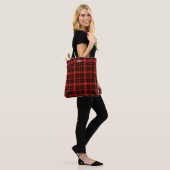 O'Connell Clan Tartan Red Plaid Monogram Draagtas (Op model)