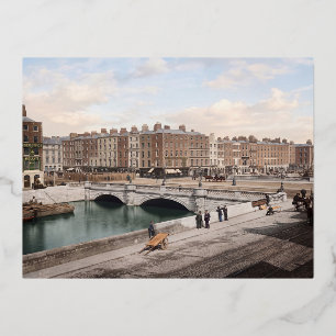 O'Connell-monument onder constructie, Dublin, 188 Folie Feestdagen Briefkaart