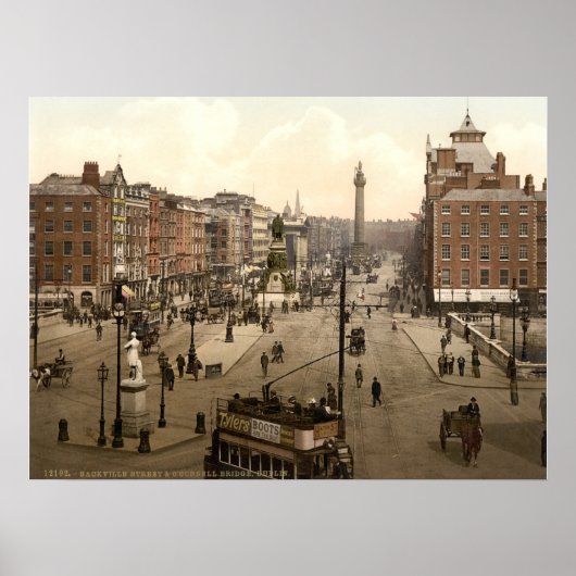  O'Connell Street Dublin Ierland Poster (Voorkant)