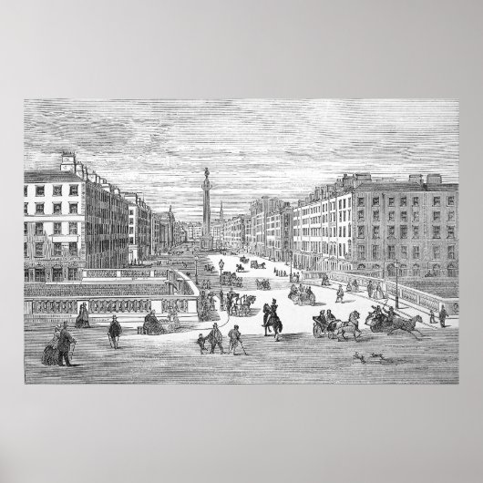 O'Connell Street  Dublin Ireland Poster (Voorkant)